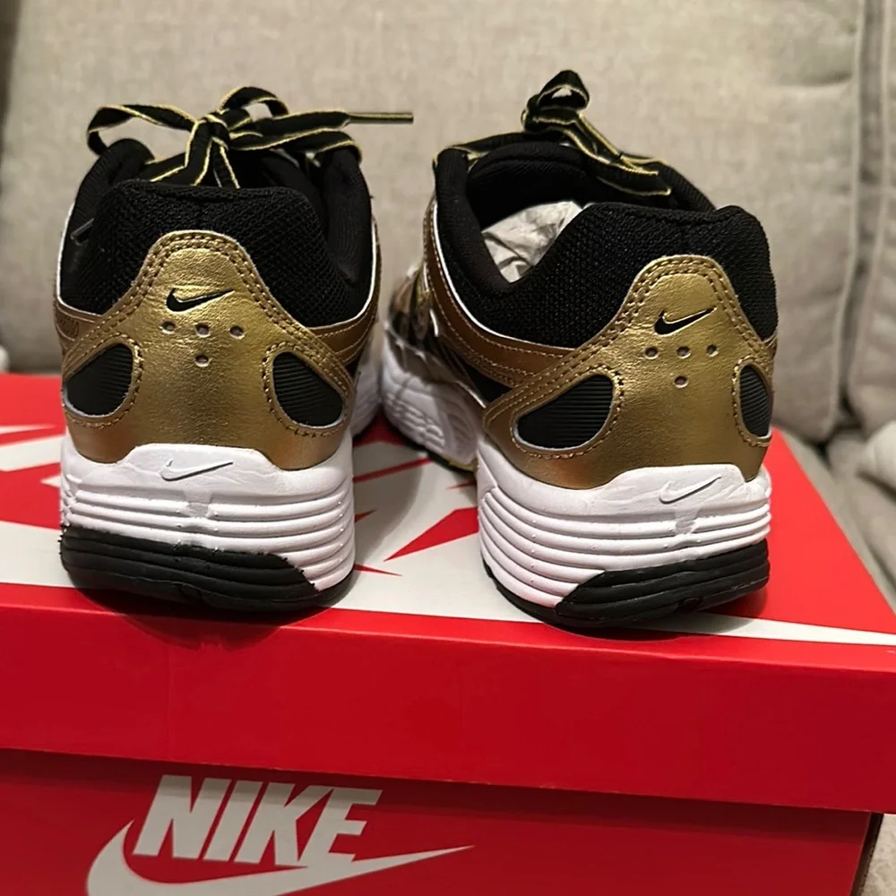 Nike P-6000 Metallic Gold/Black Sneakers - Picture 4 of 6
